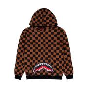 Sprayground Brun Vanquish Hoodie för Kvinnor Brown, Herr