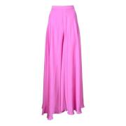 Hanita Polyester Stiliga Byxor Pink, Dam