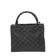 Gucci Vintage Pre-owned Canvas gucci-vskor Black, Dam