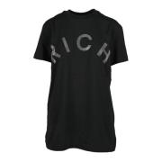 John Richmond Bomull T-shirt Black, Dam