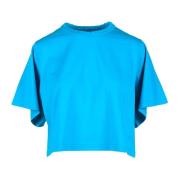 Forte Forte Bomull T-shirt med unik stil Blue, Dam