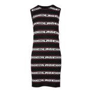 Love Moschino Damklänning i Viskos Polyester Blandning Black, Dam