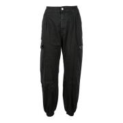 Please Bomull Elastan Pantalone Black, Dam