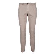 Briglia Casual Bomull Elastan Byxor Beige, Herr