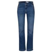 DNM Pure Flare jeans med 5 fickor Blue, Dam