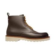 Bally Läder Ankelboots med Gummisula Brown, Herr