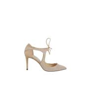 Jimmy Choo Pre-owned Pre-owned Laeder klackskor Beige, Dam