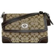 Coach Pre-owned Pre-owned Canvas axelremsvskor Brown, Dam