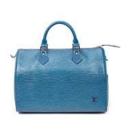 Louis Vuitton Vintage Pre-owned Laeder handvskor Blue, Dam