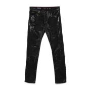 Philipp Plein Klassiska Denim Jeans Black, Herr