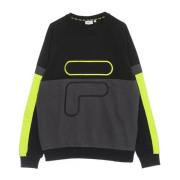 Fila Blockerad Crew Sweatshirt Lätt Vårstil Multicolor, Herr