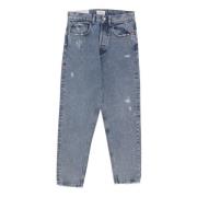 Amish Slim Fit Denim Jeans Blue, Herr