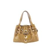 Jimmy Choo Pre-owned Pre-owned Canvas axelremsvskor Yellow, Dam