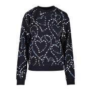 Love Moschino Svart Sweatshirt för Kvinnor Black, Dam