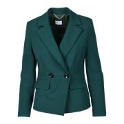 Marella Elegant Blazer med Polyesterblandning Green, Dam