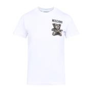 Moschino Fantasi Vit T-shirt White, Dam