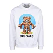 Moschino Sweatshirt White, Herr