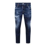 Dsquared2 Vintage Skater Jeans med Ripped Detalj Blue, Herr