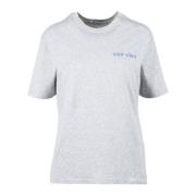 Maison Labiche Bomull T-shirt med unik design Gray, Dam