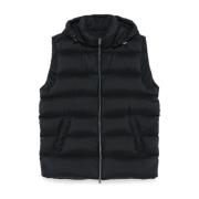 Herno Quiltad Ärmlös Puffer Väst Black, Herr