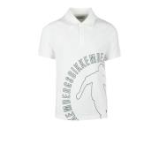 Bikkembergs Bomull Elastan Polo Skjorta White, Herr