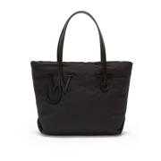 JW Anderson Ankare Logo Vadderad Toteväska Black, Dam