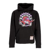 Mitchell & Ness Toronto Raptors Logo Hoodie Svart Black, Herr