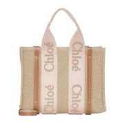 Chloé Woody Linne Toteväska Beige, Dam