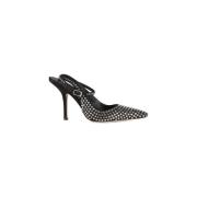 Guess Tyg Strass Décolleté | Svart Black, Dam