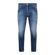 Dsquared2 Skinny Fit Twist Jeans med Ripped Detalj Blue, Herr