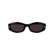 Alexander McQueen Stiliga solglasögon Am0482S Black, Dam