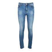 MET Bomullsblandning Slim Fit Jeans Blue, Dam