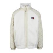 Tommy Jeans Stilig jacka med polyester och akryl White, Herr