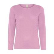 Skovhuus Feminine O-Neck Pullover Blouse Candy Pink Pink, Dam