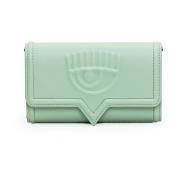 Chiara Ferragni Collection Wallets Cardholders Green, Dam