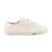 Diesel Läder Sneakers med Gummisula White, Dam