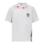 Marine Serre Grafisk T-shirt Kollektion White, Herr