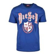 Diesel Bomull T-shirt Blue, Herr