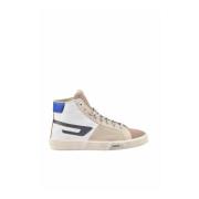 Diesel Modernt Läder Sneakers White, Herr