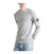 Calvin Klein Jeans Monogram Crew Neck Herrtröja Gray, Herr