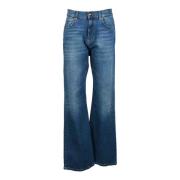 Pinko Utställda Jeans Blue, Dam