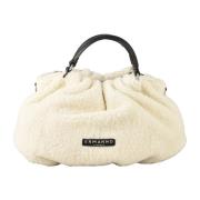 Ermanno Scervino Firenze Axelväska Polyester Polyuretan White, Dam