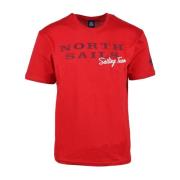 North Sails Herr Bomull T-shirt Kollektion Red, Herr