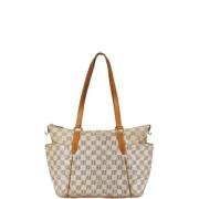 Louis Vuitton Vintage Pre-owned Tyg axelremsvskor White, Dam