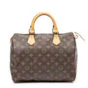 Louis Vuitton Vintage Pre-owned Canvas handvskor Brown, Dam