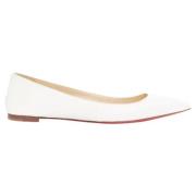 Christian Louboutin Pre-owned Pre-owned Laeder lgskor White, Dam