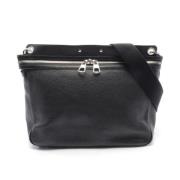 Louis Vuitton Vintage Pre-owned Laeder axelremsvskor Black, Dam