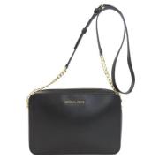 Michael Kors Pre-owned Pre-owned Canvas axelremsvskor Black, Dam