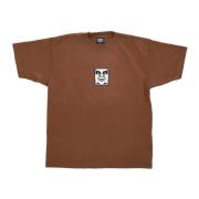 Obey Ikon Tung T-shirt Brown, Herr