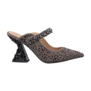 Alma EN Pena Pumps med strass Gray, Dam